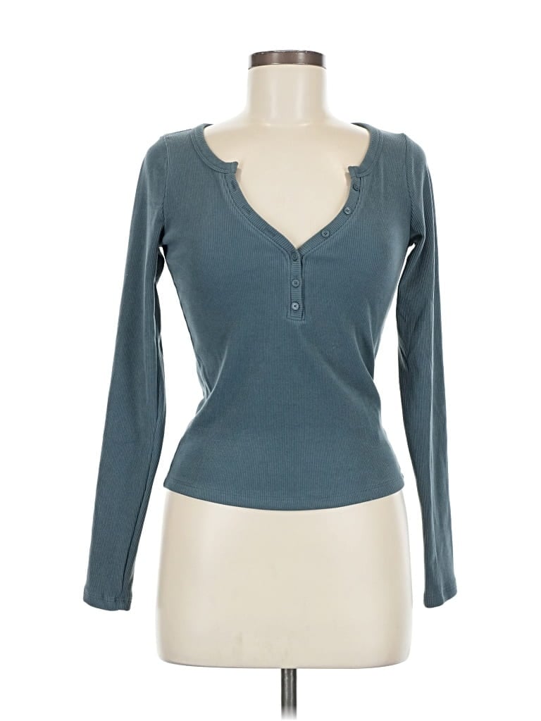 Pre-owned Hollister Cardigan Sweater In Blue