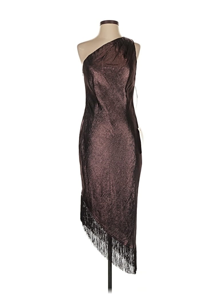 Adrianna Papell Cocktail Dress In Burgundy