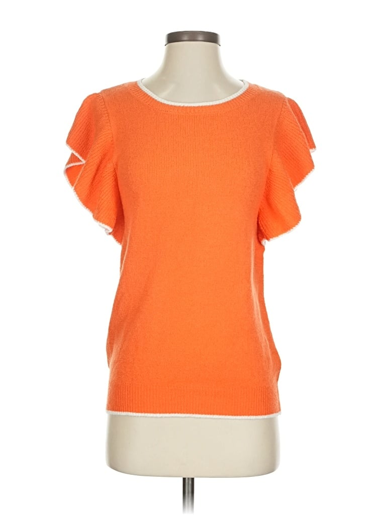 Pre-owned Unbranded Cardigan Sweater In Orange