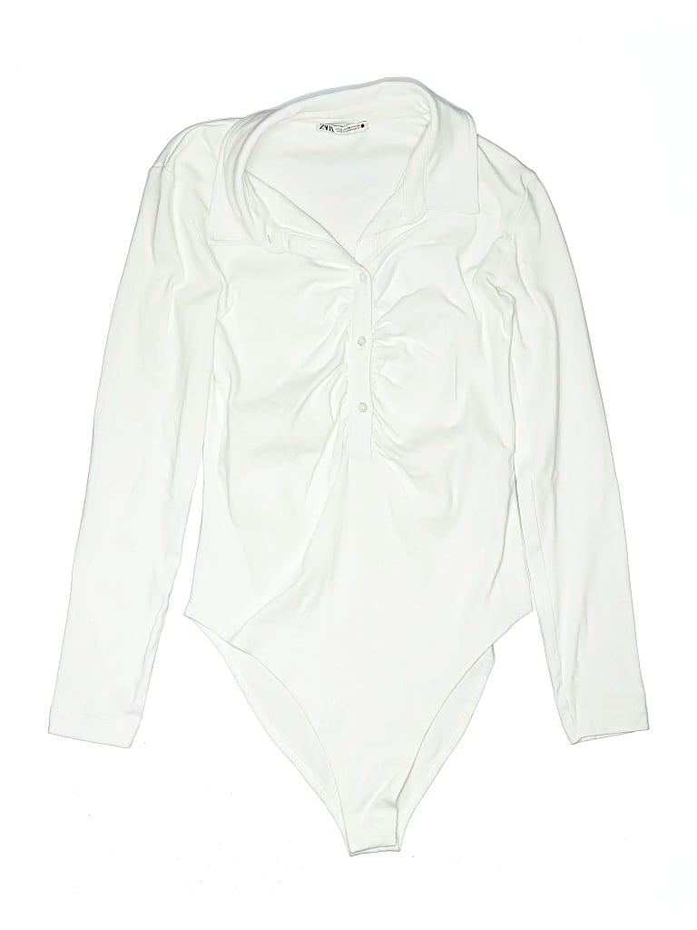 Pre-owned Zara Bodysuit In White