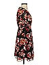 Madewell 100% Polyester Floral Black Casual Dress Size 00 - photo 4