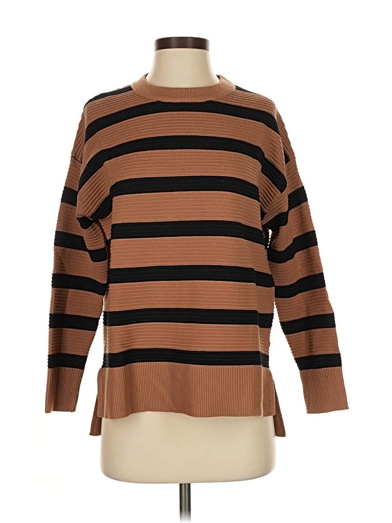 Pre-owned T Tahari Pullover Sweater In Brown