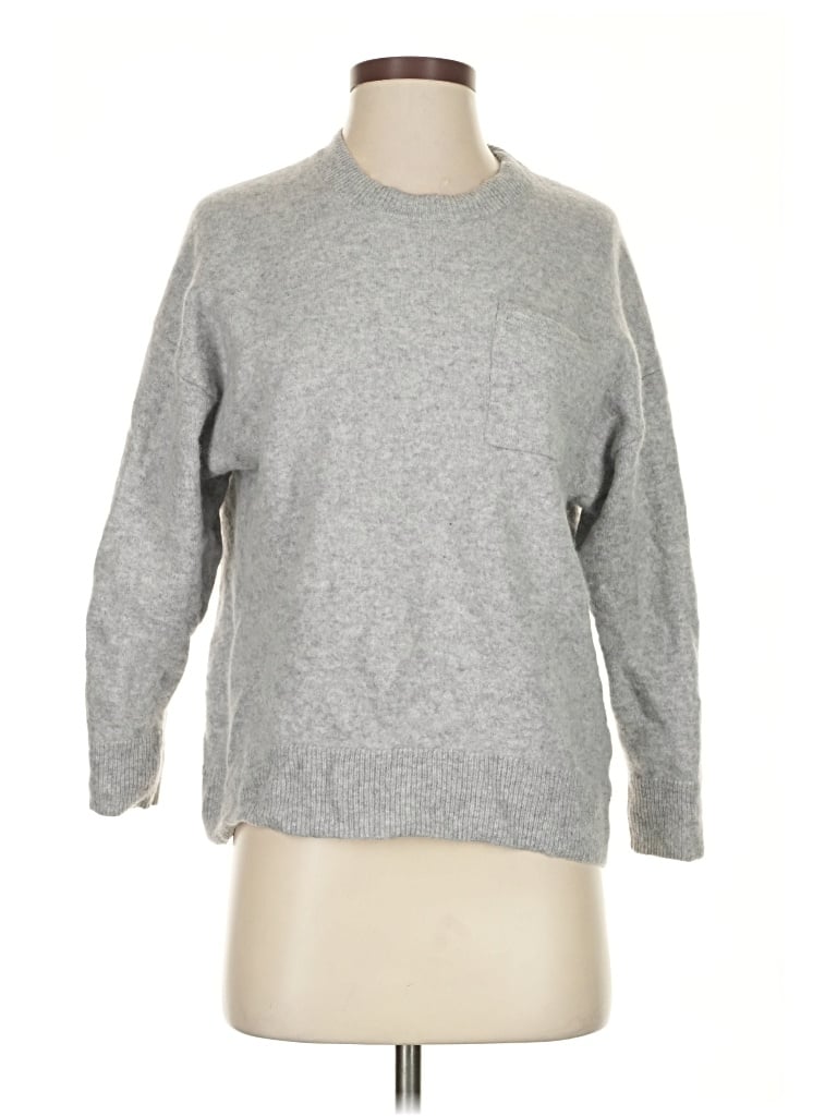 Pre-owned Banana Republic Cashmere Pullover Sweater In Gray