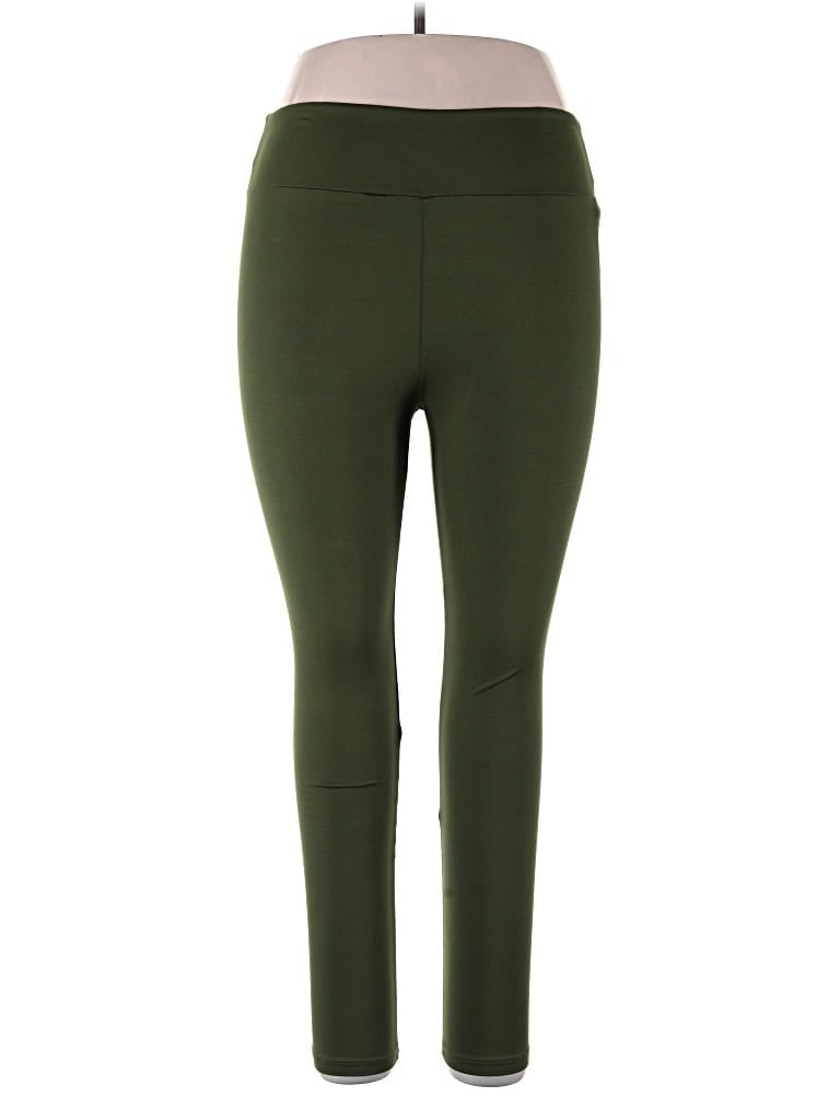 Pre-owned Lularoe Active Pants In Green