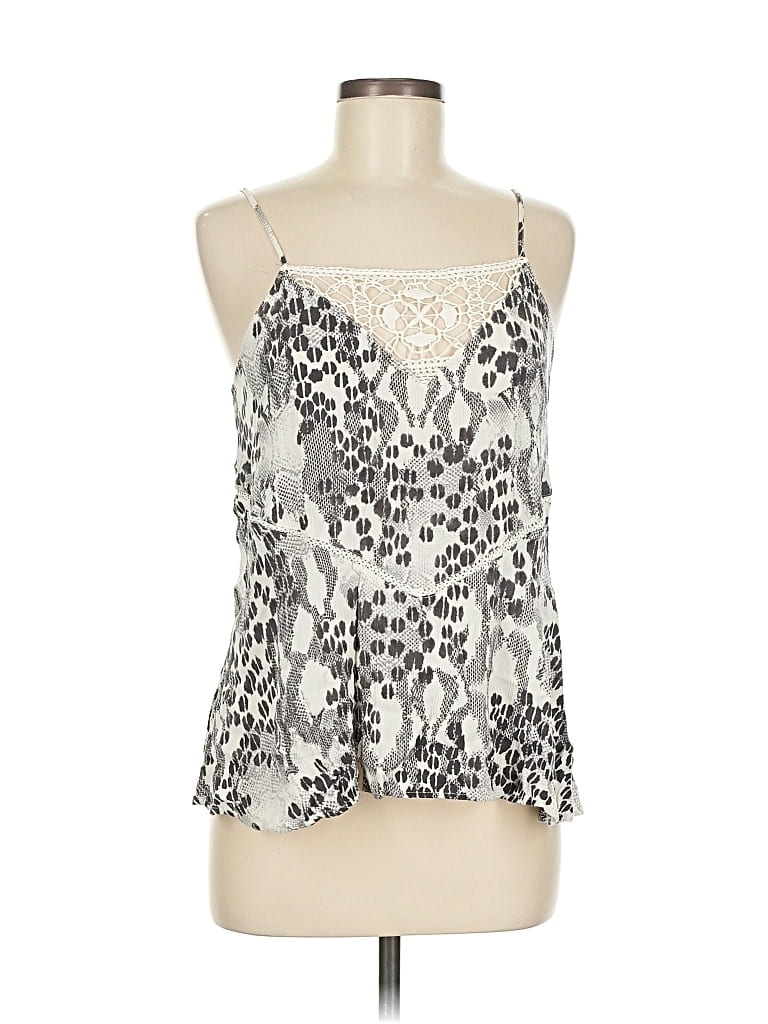Pre-owned Express Sleeveless Blouse In Silver