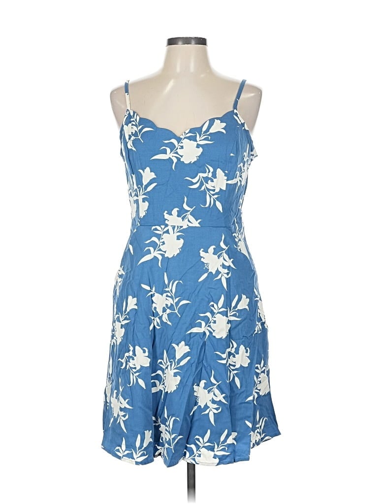 41hawthorn Casual Dress In Blue