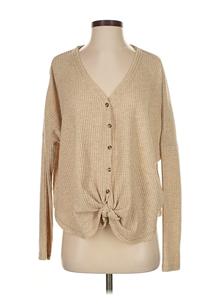 Pre-owned Out From Under Cardigan Sweater In Brown