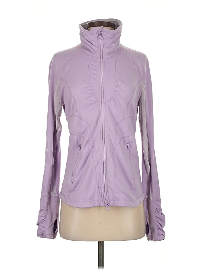 Pre-owned Zella Track Jacket In Purple