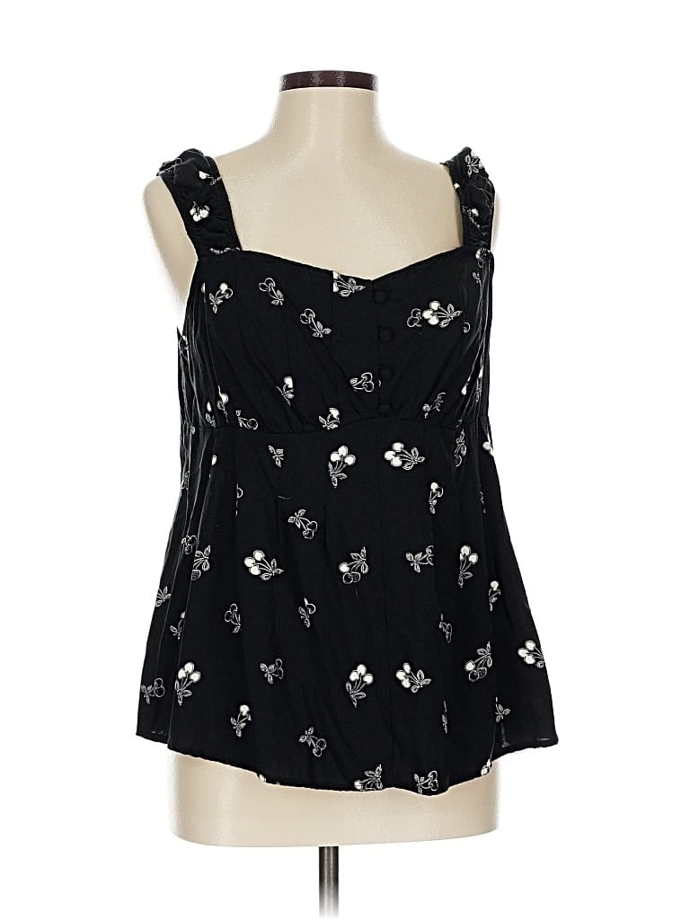 Pre-owned Torrid Sleeveless Blouse In Black