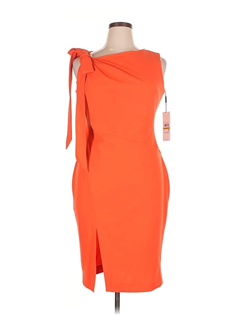 Calvin Klein Cocktail Dress In Orange