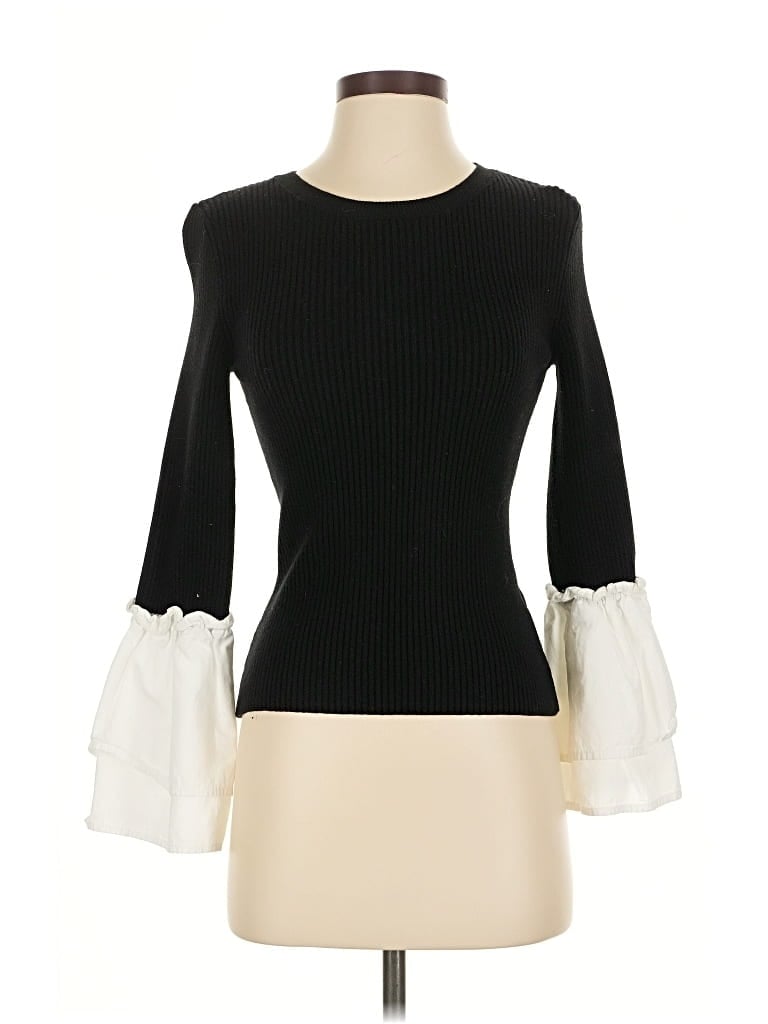 Pre-owned Maeve By Anthropologie Pullover Sweater In Black