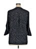 Ellen Tracy 100% Polyester Polka Dots Black 3/4 Sleeve Blouse Size XL - photo 2