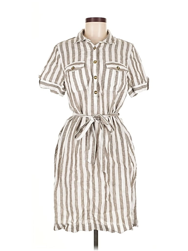 Pre-owned Talbots Casual Dress In White