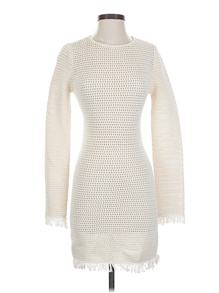 Pre-owned Reformation Casual Dress In White