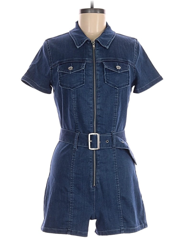 Pre-owned Guess Romper In Blue