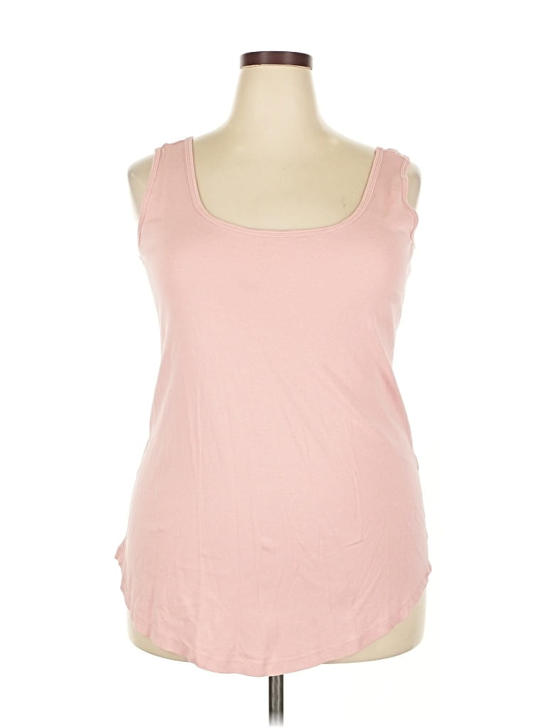 Pre-owned Evans Tank Top Pink Sweetheart Neckline Tops