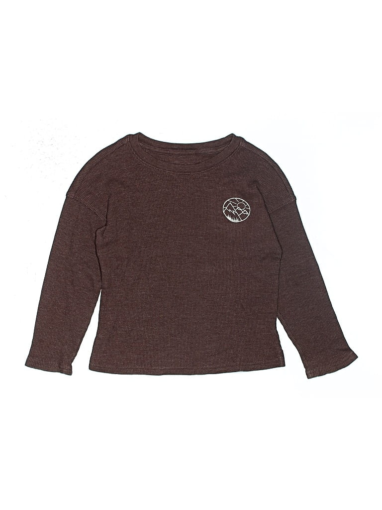 Pre-owned Cat & Jack Kids' Pullover Sweater In Brown