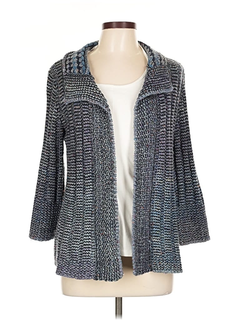Pre-owned Coldwater Creek Cardigan Sweater In Blue