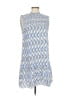 THML 100% Viscose Chevron-herringbone Blue Cocktail Dress Size M - photo 1