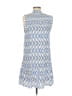 THML 100% Viscose Chevron-herringbone Blue Cocktail Dress Size M - photo 2
