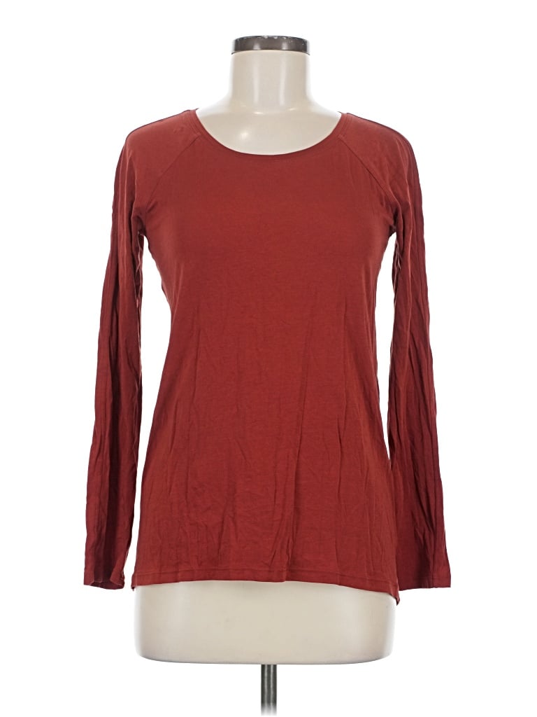 Pre-owned Lululemon Athletica Long Sleeve T-shirt In Red