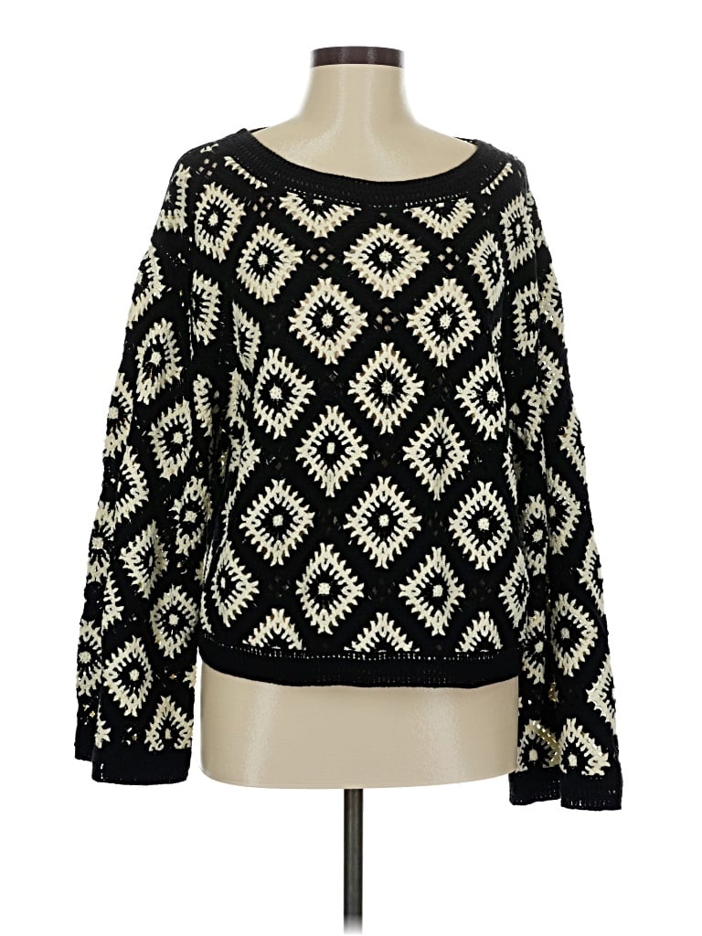 Pre-owned Elie Tahari Pullover Sweater In Black