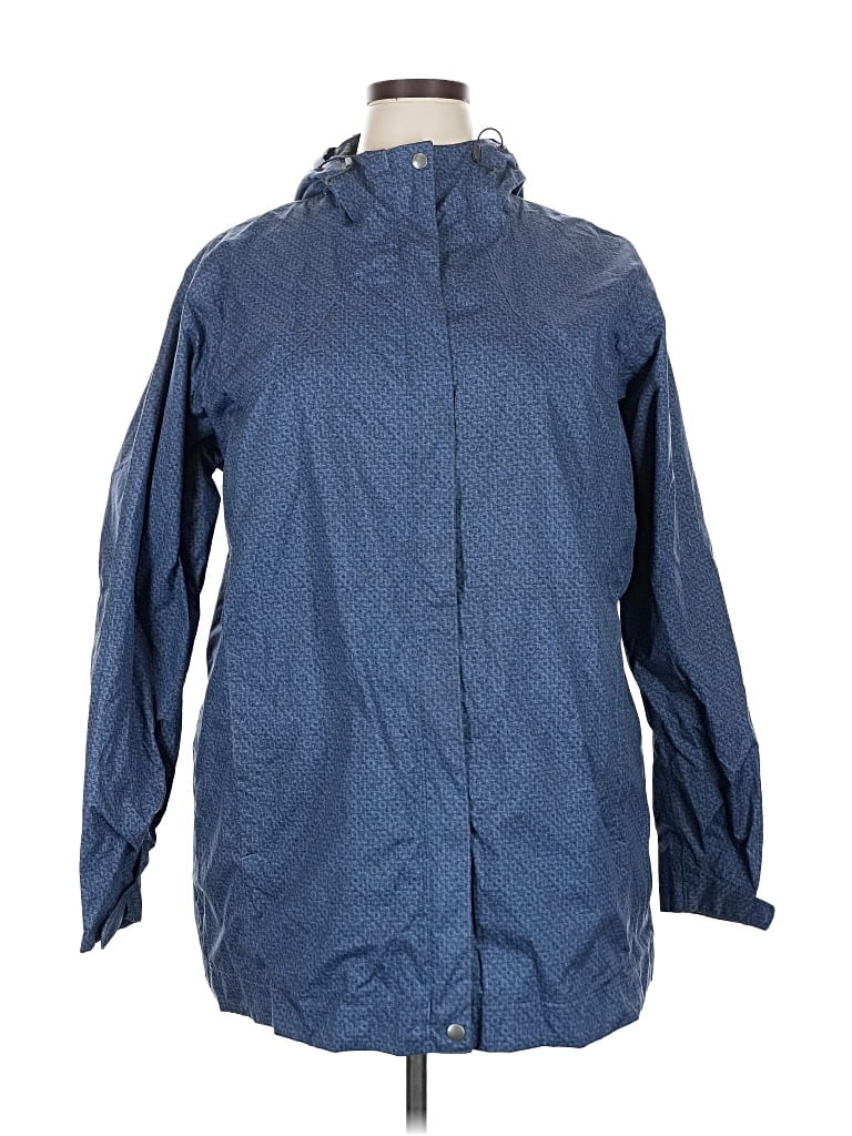 Pre-owned Columbia Raincoat In Blue