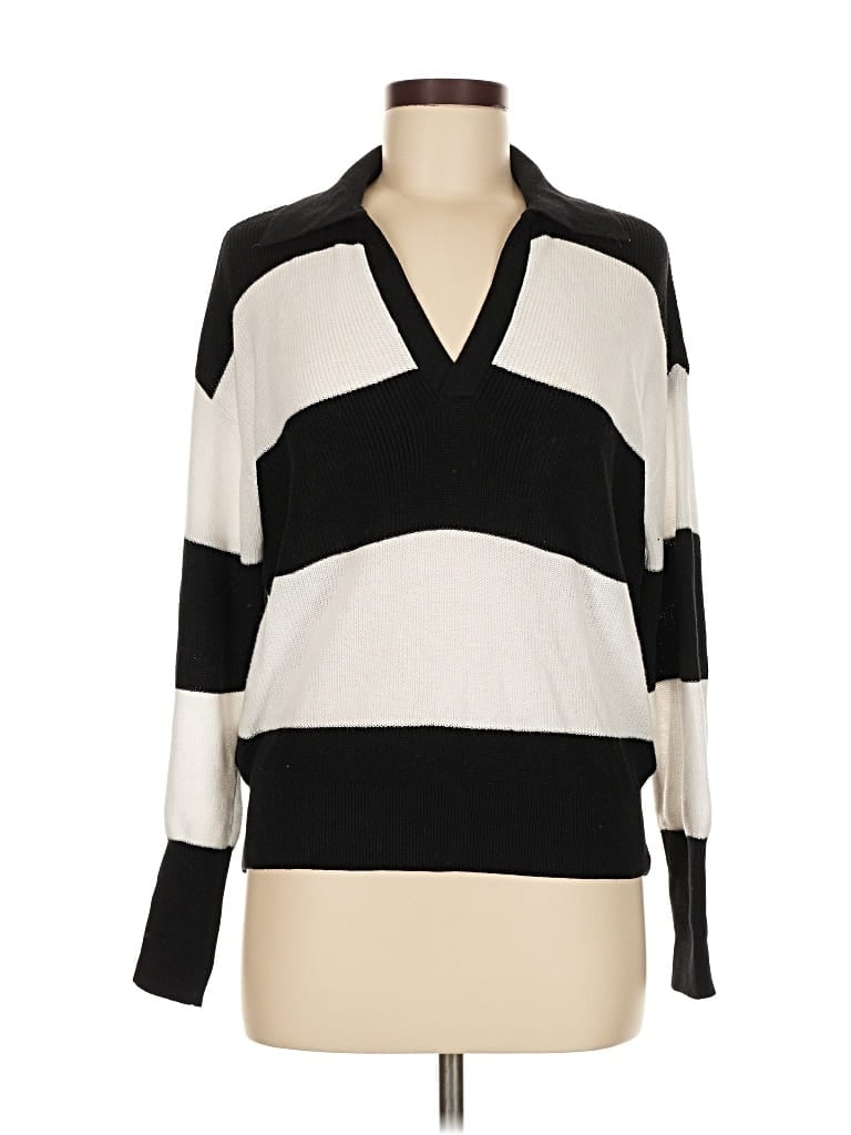 Pre-owned Ann Taylor Loft Pullover Sweater In Black