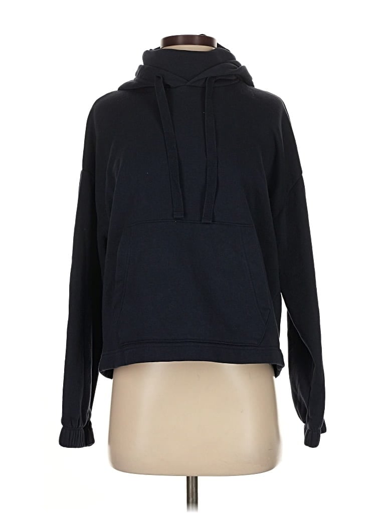 Pre-owned Banana Republic Factory Store Pullover Hoodie In Black