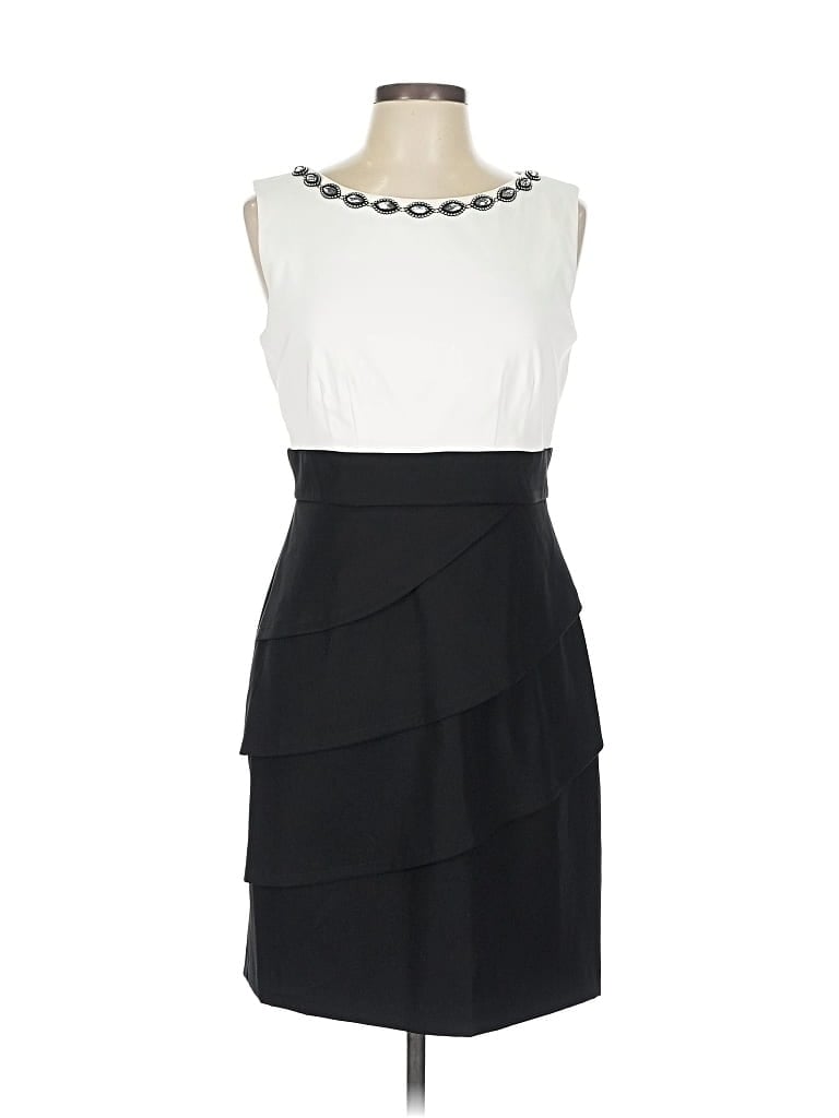 Pre-owned Connected Apparel Cocktail Dress In Black