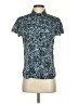 Walter Baker 100% Polyester Animal Print Teal Short Sleeve Top Size S - photo 1
