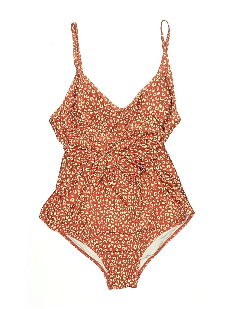 Pre-owned Unbranded One Piece Swimsuit In Orange