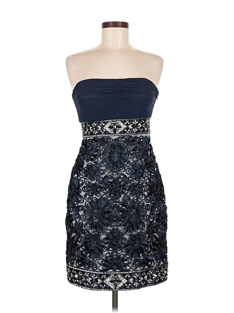 Pre-owned Sue Wong Cocktail Dress In Blue