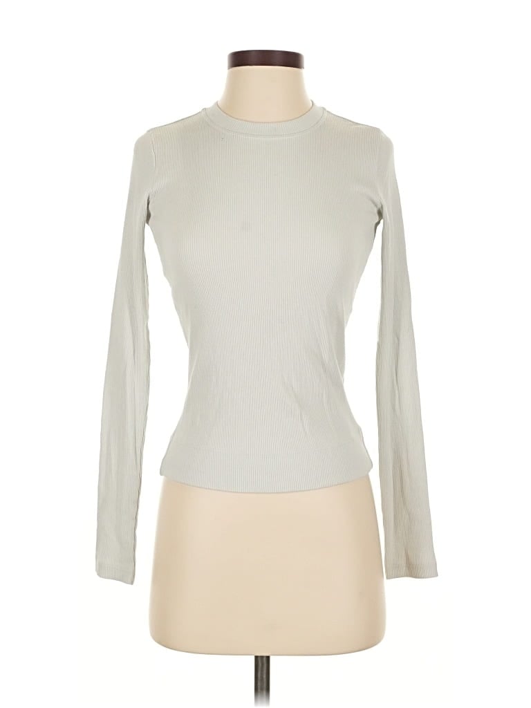 Pre-owned Theory Long Sleeve T-shirt In White