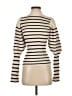Khaite 100% Wool Stripes Ivory Wool Pullover Sweater Size S - photo 1