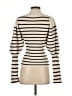 Khaite 100% Wool Stripes Ivory Wool Pullover Sweater Size S - photo 2