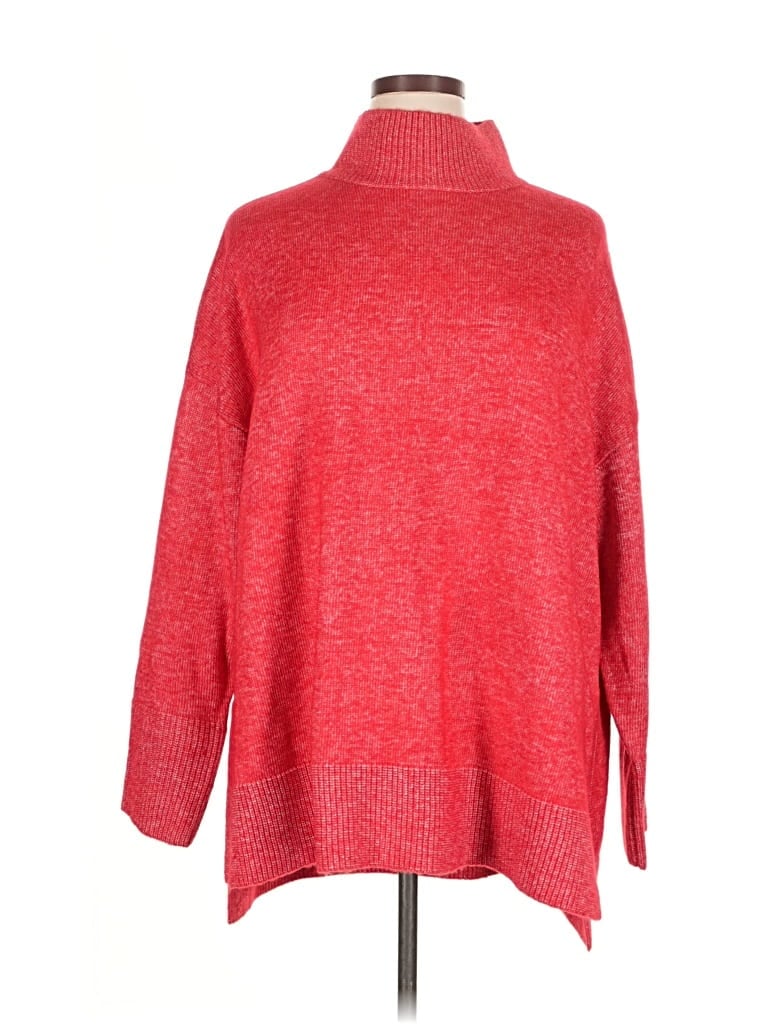 Express Turtleneck Sweater In Red