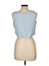 Anrabess Blue Sleeveless Blouse Size L - photo 2
