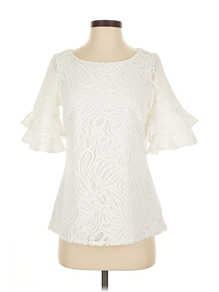Lilly Pulitzer 3/4 Sleeve Blouse In White