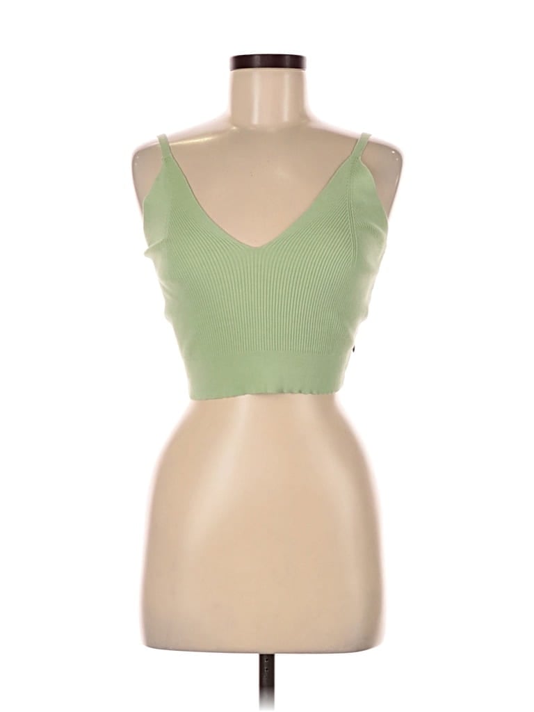 Pre-owned Scotch & Soda Tank Top Green Sweetheart Neckline Tops
