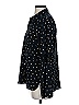 Waverly Grey Stars Black Long Sleeve Blouse Size S - photo 5