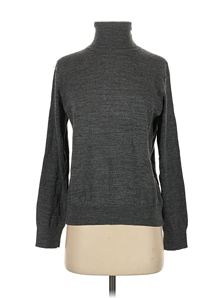 Mng Turtleneck Sweater In Gray