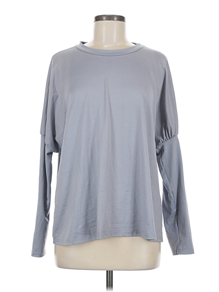 Pre-owned Unbranded Long Sleeve T-shirt In Gray