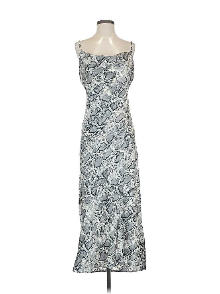 Pre-owned Paper Heart Casual Dress In Gray