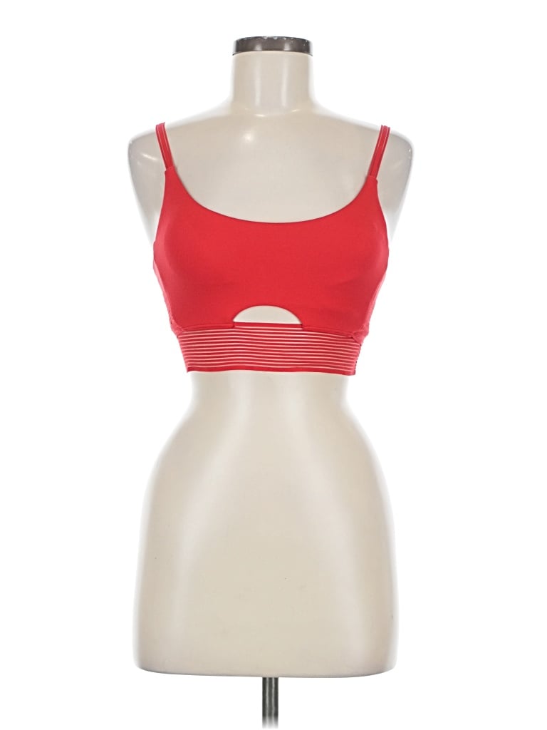 Pre-owned Alo Yoga Sports Bra In Red