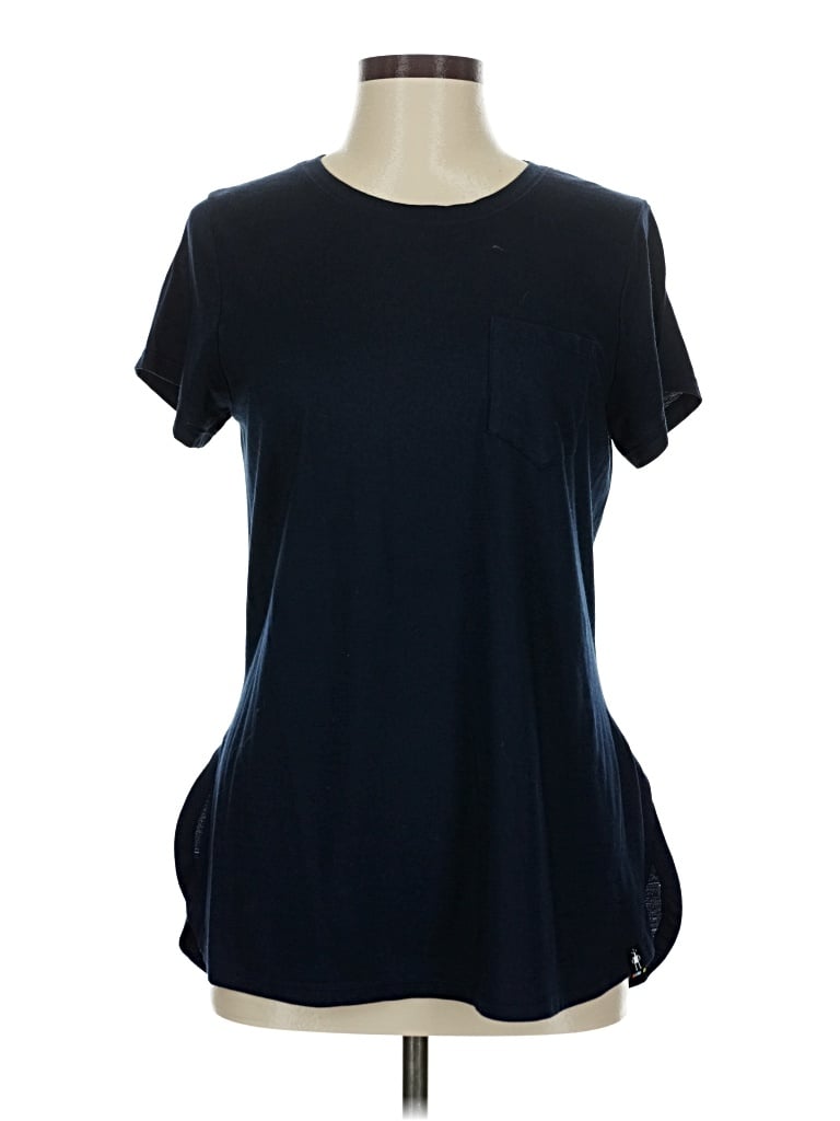 Pre-owned Smartwool Short Sleeve T-shirt In Blue