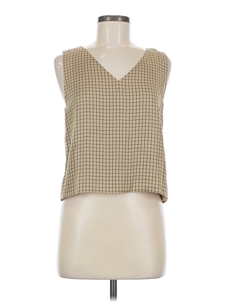 Pre-owned Babaton Sleeveless Blouse In Brown