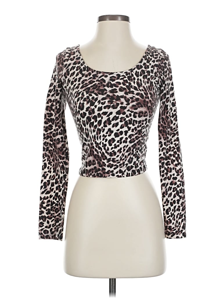 Pre-owned Material Girl Long Sleeve T-shirt In Brown