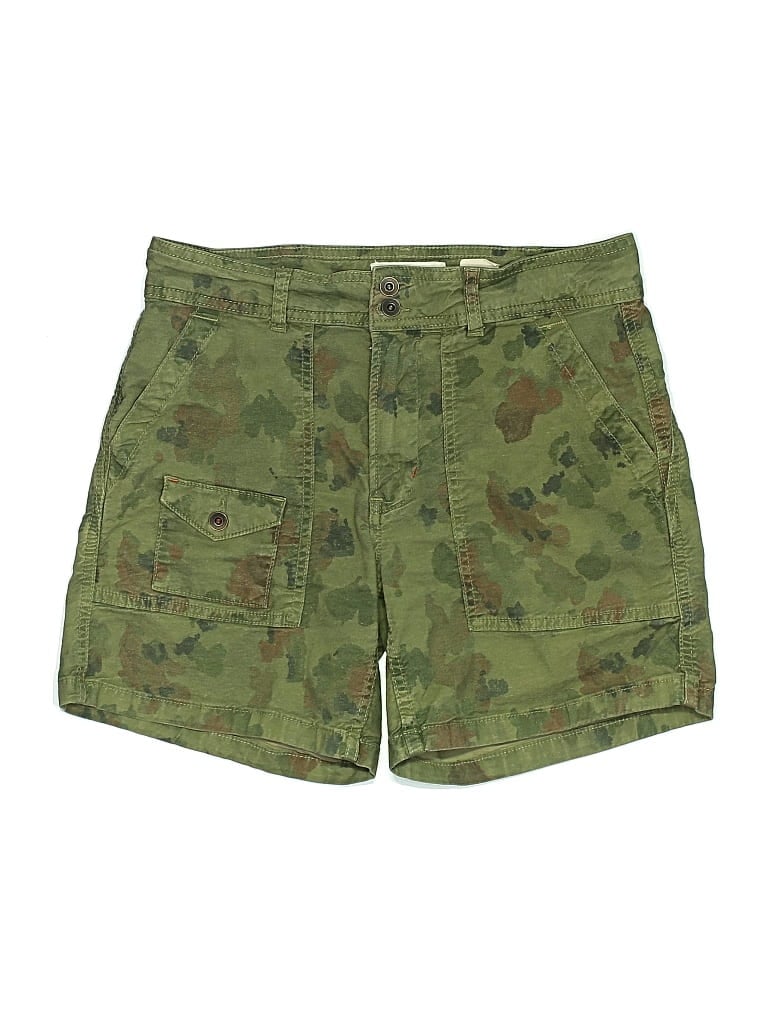 Pre-owned By Anthropologie Khaki Shorts In Green