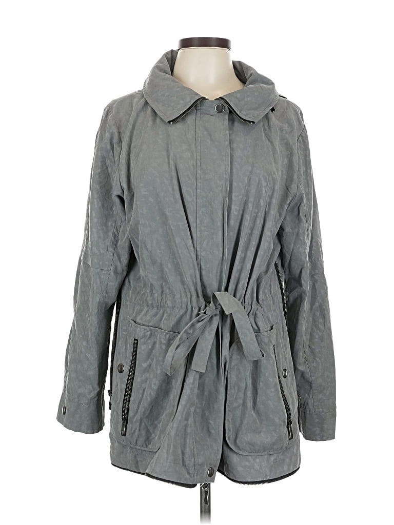 Pre-owned Flair Trenchcoat In Gray